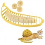 Banana Slicer Cutter – Practical Plastic Fruit Chopper & Salad Peeler for Effortless Even Slices