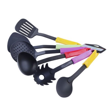 Colorful 6-Piece Nylon Kitchen Utensil Set – Quality Cooking Tools with Vibrant Handles