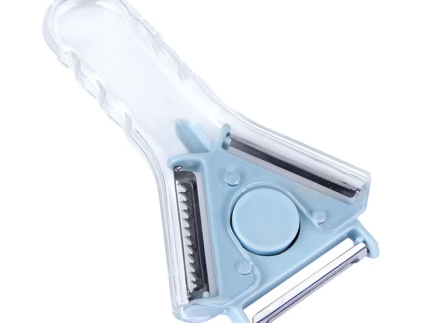 Compact Multi-Function Kitchen Peeler with Stainless Steel & PP Grater Blade