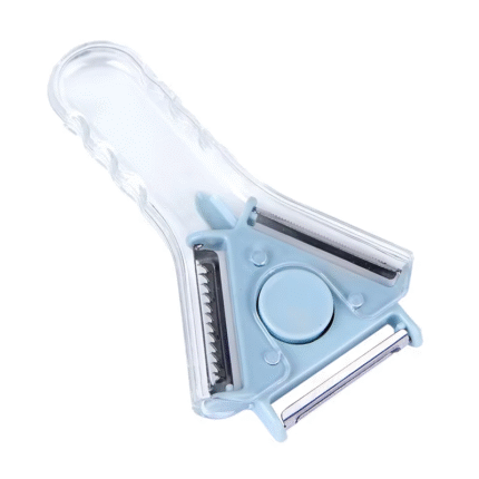 Compact Multi-Function Kitchen Peeler with Stainless Steel & PP Grater Blade