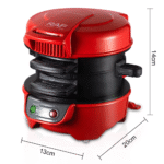 Compact Portable Sandwich & Burger Maker – Mini Breakfast Press Toaster for Quick Meals