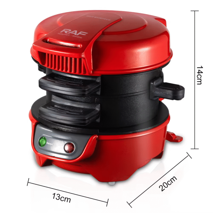 Compact Portable Sandwich & Burger Maker – Mini Breakfast Press Toaster for Quick Meals