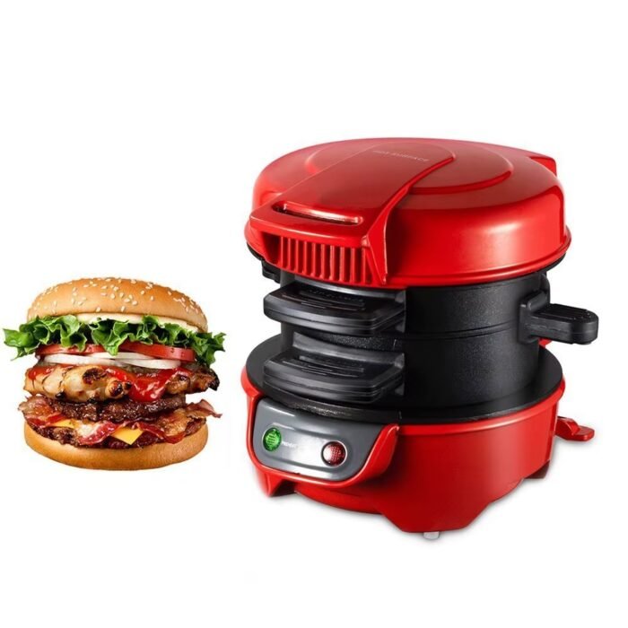 Compact Portable Sandwich & Burger Maker – Mini Breakfast Press Toaster for Quick Meals