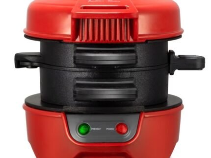 Compact Portable Sandwich & Burger Maker – Mini Breakfast Press Toaster for Quick Meals