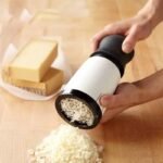 Manual Rotary Cheese Chopper – Kitchen Gadget with 2 Grater Drums, Metal Butter Mill, and Cheese Slicer