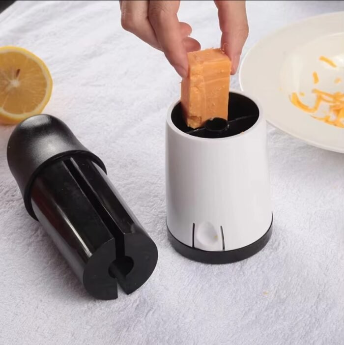 Manual Rotary Cheese Chopper – Kitchen Gadget with 2 Grater Drums, Metal Butter Mill, and Cheese Slicer