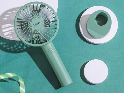 Compact USB Rechargeable Handheld Fan – Portable Personal Cooling with 3-Speed Control