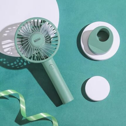 Compact USB Rechargeable Handheld Fan – Portable Personal Cooling with 3-Speed Control