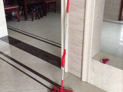 Cordless Electric Broom Vacuum – Rotating Hand-Push Sweeper with Dock Charger
