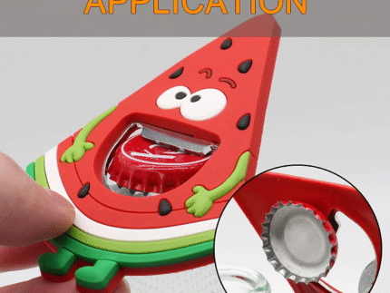 Cute Pineapple & Watermelon Bottle Opener with Fridge Magnet – Kitchen Décor & Beer Cap Opener