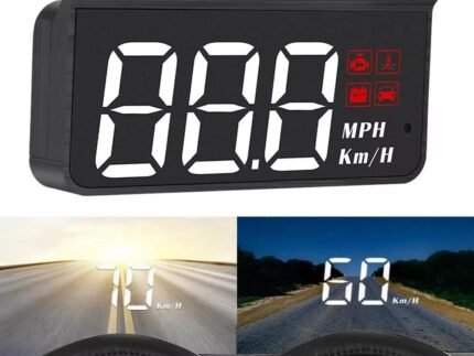 Digital Car HUD Speed Display with Non-Slip Dashboard Sun Cover