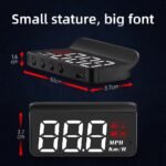 Digital Car HUD Speed Display with Non-Slip Dashboard Sun Cover