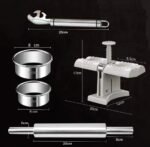 Double Head Manual Dumpling Maker – Quick Dumpling Press Mould Tool for Wrapping Two at a Time