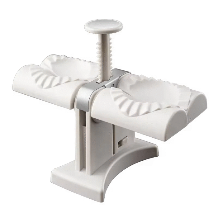 Double Head Manual Dumpling Maker – Quick Dumpling Press Mould Tool for Wrapping Two at a Time
