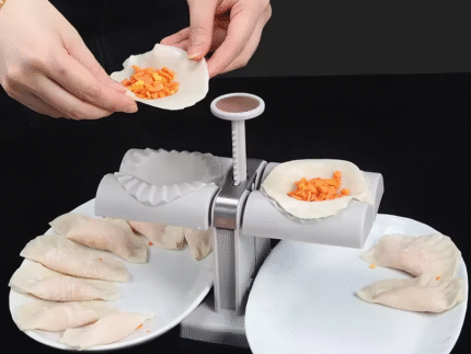Double Head Manual Dumpling Maker – Quick Dumpling Press Mould Tool for Wrapping Two at a Time
