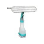 Double-Sided 4-in-1 Multifunctional Window Cleaning Tool – Squeegee, Scraper, Scrubber & Spray Combo