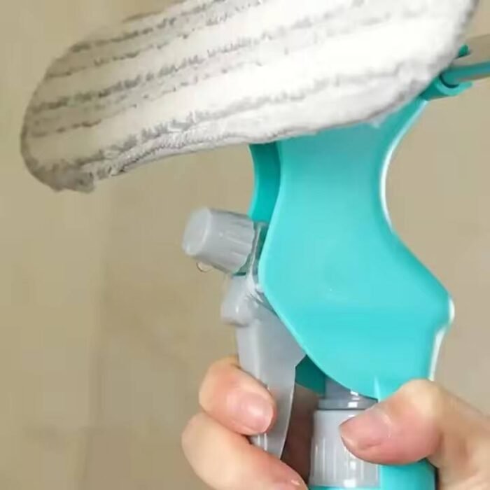 Double-Sided 4-in-1 Multifunctional Window Cleaning Tool – Squeegee, Scraper, Scrubber & Spray Combo