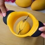 Durable Stainless Steel Mango Slicer Cutter – Easy Core Remover & Fruit Splitter Tool