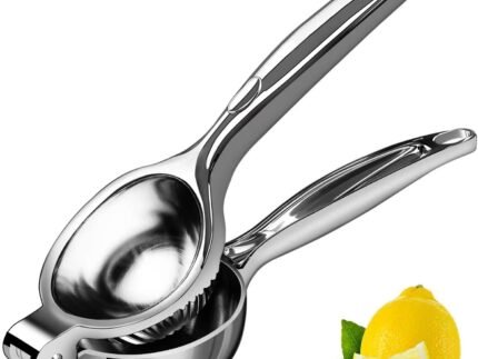 Durable Zinc-Alloy Citrus Press – 20 cm Heavy-Duty Manual Fruit Juicer for Lemons, Limes & Oranges