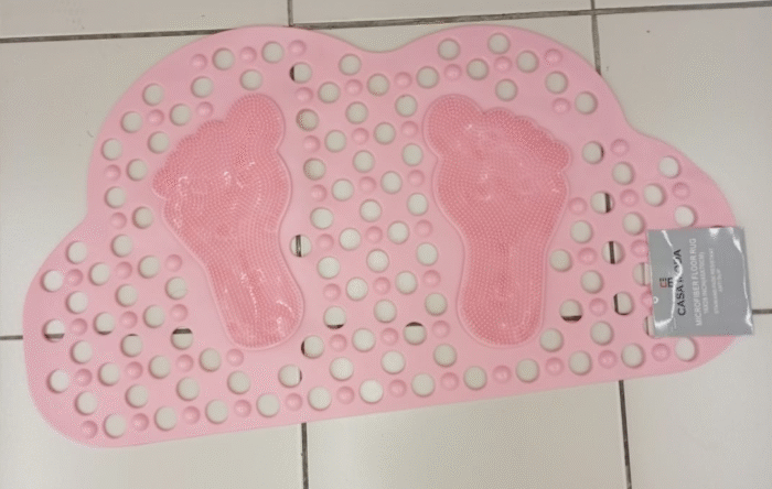 Eco-Friendly Non-Slip Bathroom Mat with Suction Cups – Anti-Fall Shower & Bath Mat for Kids and Adults, Massage Foot Design