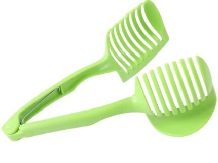 Ergonomic Plastic Tomato & Fruit Slicer Clip – Safe and Effortless Slicing Tool