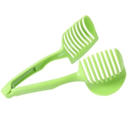 Ergonomic Plastic Tomato & Fruit Slicer Clip – Safe and Effortless Slicing Tool