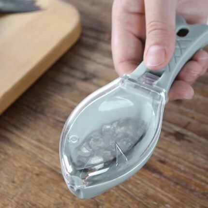 Fish Scale Remover with Cover – Stainless Steel Scraper & Cleaning Tool for Kitchen and Fishing