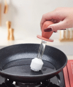 Glass Oil Dispenser Bottle with Integrated Silicone Brush & Leak-Proof Lid – Thickened Glass Kitchen Oil Bottle