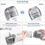 H2ofloss HF-6 Cordless Water Flosser – 5 Pressure Modes • 6 Jet Tips • 300 ml Tank