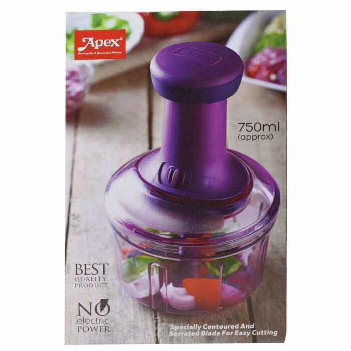 Hand-Operated Garlic/Onion Press Chopper – Eco Plastic Vegetable Cutter