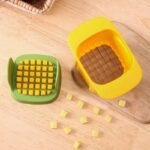 Hand-Press Vegetable & Fruit Cutter – Stainless Steel Blade ABS Body for Effortless Chips & Slices