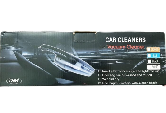 Handheld Cordless Portable Car Vacuum – Includes Extension & Brush Accessories