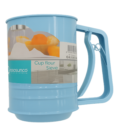 High-Quality Stainless Steel Flour Sifter Cup with Handle – Baking Powder Sieve for Cakes &amp; Pastries