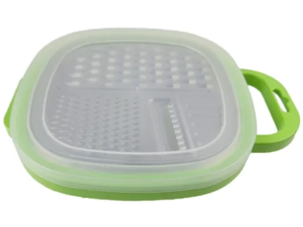 Kitchen 3-in-1 Plastic Food Grater – Cheese, Carrot & Potato Slicer with French Fry Cutte