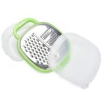 Kitchen 3-in-1 Plastic Food Grater – Cheese, Carrot & Potato Slicer with French Fry Cutte
