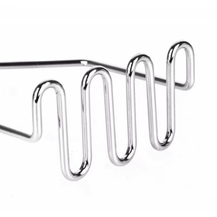 Kitchen Stainless Steel Manual Potato Masher – Wave-Shaped Kitchen Crusher for Smooth Mashed Potatoes & Vegetable Prep