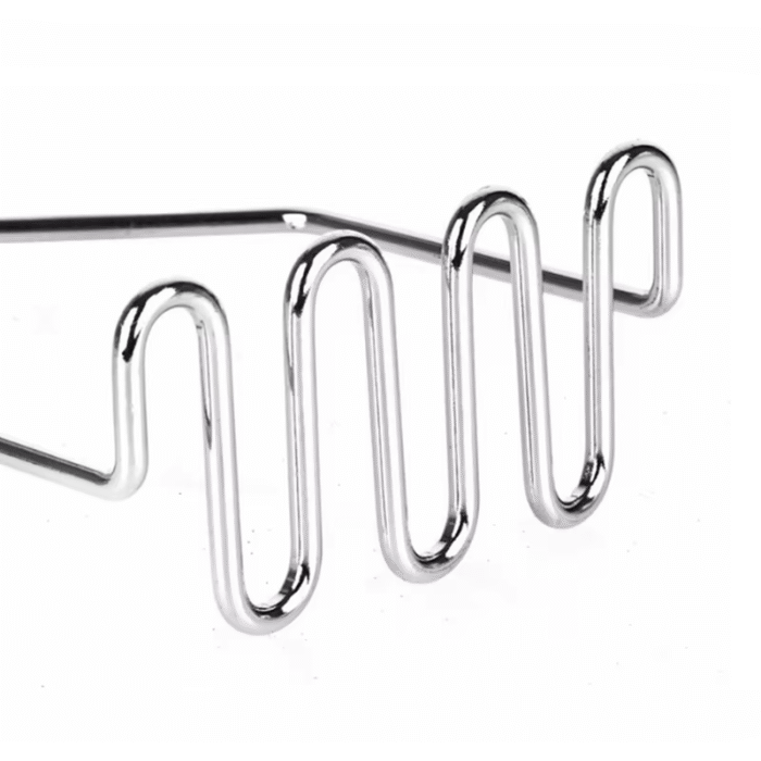 Kitchen Stainless Steel Manual Potato Masher – Wave-Shaped Kitchen Crusher for Smooth Mashed Potatoes & Vegetable Prep