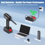 Lightweight Wireless 24V Hand Vacuum & Air Blower – Clean Car, Home & Pet Hair