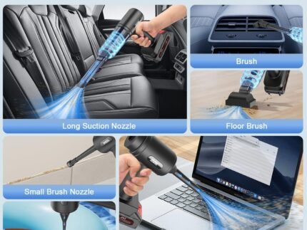 Lightweight Wireless 24V Hand Vacuum & Air Blower – Clean Car, Home & Pet Hair