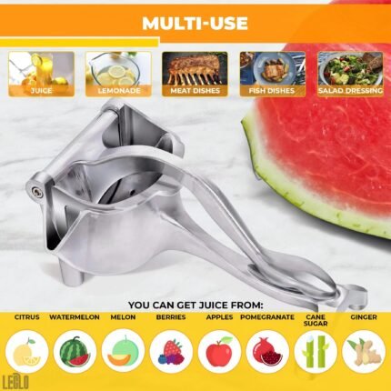 Manual Citrus Juicer Handheld Lemon Orange Squeezer – Heavy Duty Manual Fruit Press Juice Extractor for Home & Kitchen