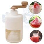 Manual Shaved Ice Machine – Portable Snow Cone Maker & Ice Crusher with Free Ice Cube Tray for Home & Outdoor Use