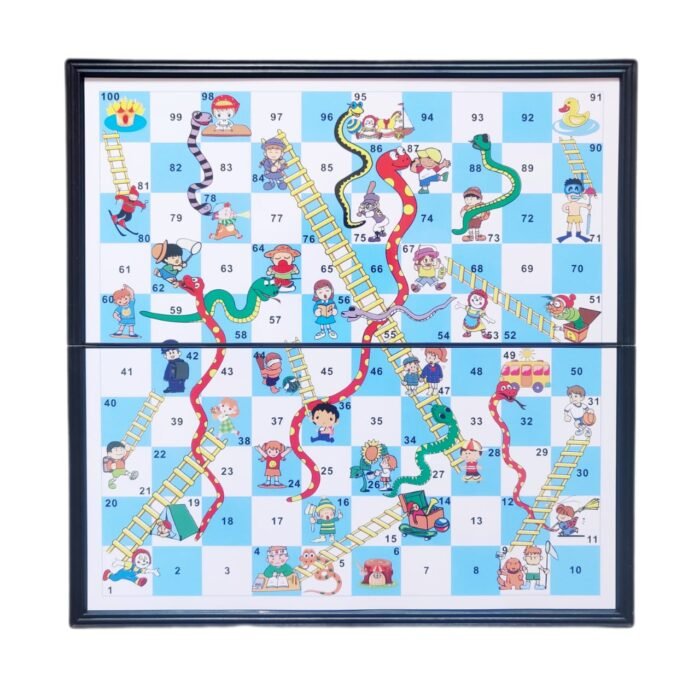 Magnetic Snake & Ladders and Ludo 2-in-1 Board Game for Kids & Family