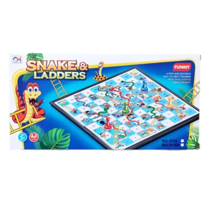 Magnetic Snake & Ladders and Ludo 2-in-1 Board Game for Kids & Family