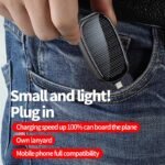 Mini Solar Power Bank Keychain 1200mAh – Portable Charger with LED & Type-C Input