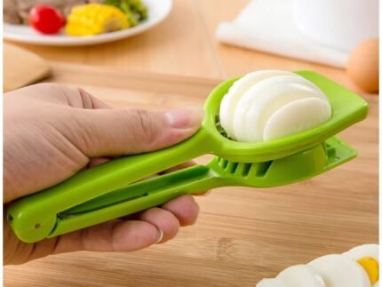 Multi-Function Egg & Fruit Slicer – Hard-Boiled Egg Cutter, Strawberry & Kiwi Divider, Mushroom Vegetable Slicing Tool