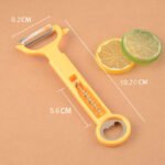 Multi-Functional 2-in-1 Stainless Steel Bottle Opener with Fruit Peeler – Compact Pocket Tool