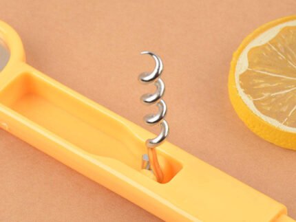 Multi-Functional 2-in-1 Stainless Steel Bottle Opener with Fruit Peeler – Compact Pocket Tool
