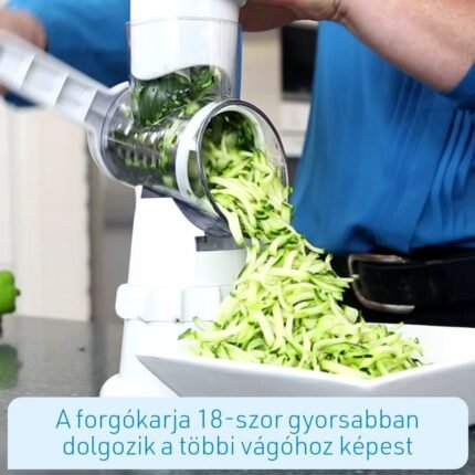 Multi-Functional Hand Roller Vegetable Cutter – 3-in-1 Rotary Slicer, Cheese Grater & Food Chopper