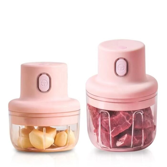 Multifunction Portable Electric Handheld Meat & Garlic Chopper – Multi-Purpose Grinder & Press