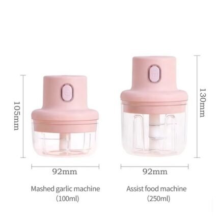 Multifunction Portable Electric Handheld Meat & Garlic Chopper – Multi-Purpose Grinder & Press